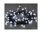 EEK A+, LED Lichterkette - 80 kalt Weiße runde Dioden - Außen, Konstsmide